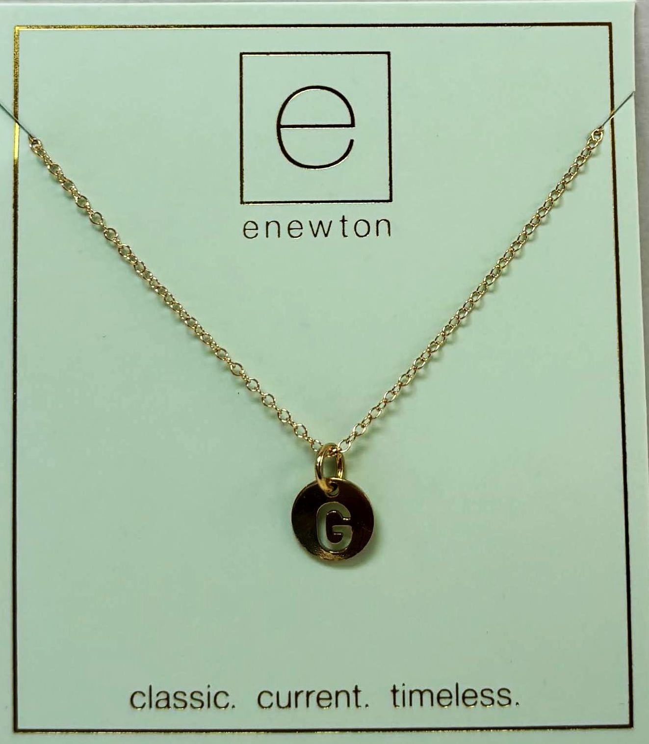 Enewton - 16 inch Necklace Gold - Respect Small Gold Disc - Findlay Rowe Designs