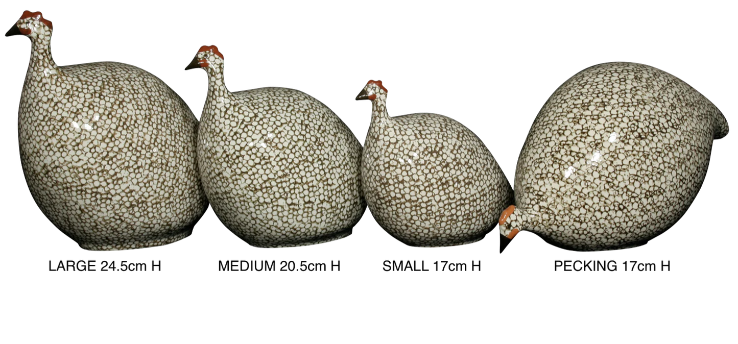 Guinea Fowl - Small - White speckled  Lavender Blue - Findlay Rowe Designs