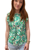 Green Paisley Print Top by THML - Findlay Rowe Designs