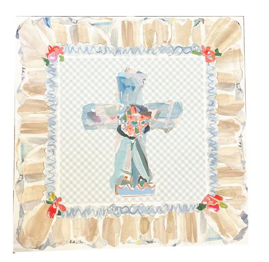 Rosanne Beck - Placemat Square - Blue Cross