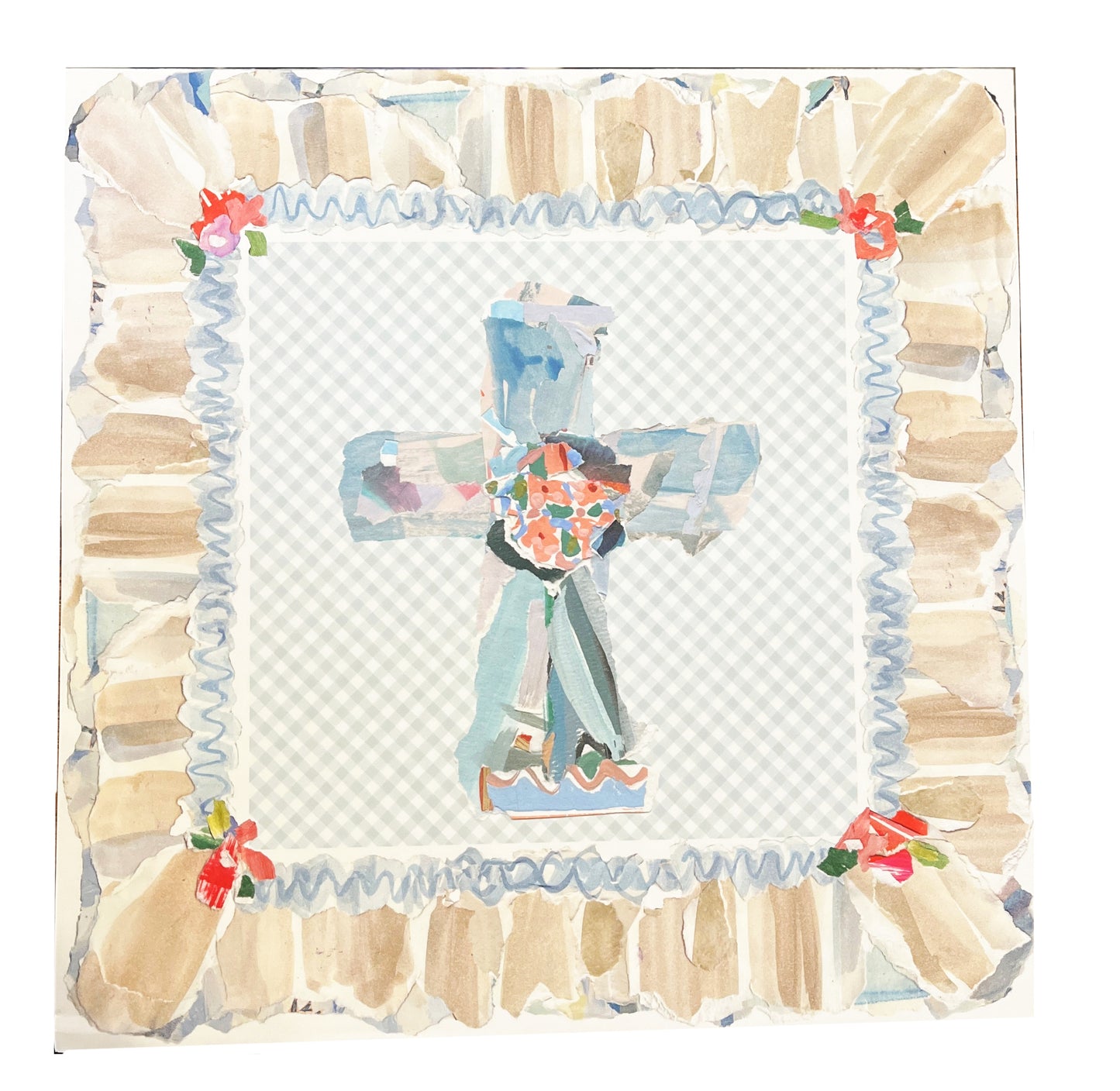 Rosanne Beck - Placemat Square - Blue Cross