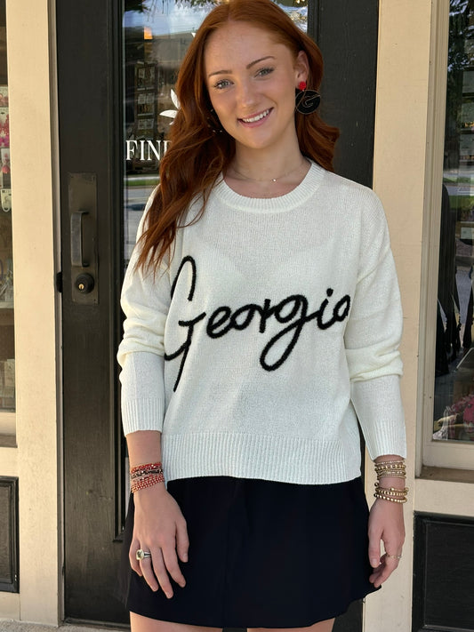 Sweater - Georgia - White - Findlay Rowe Designs