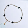 Enewton - Signature Cross Gold Small 2mm Bracelet - Onyx - Findlay Rowe Designs