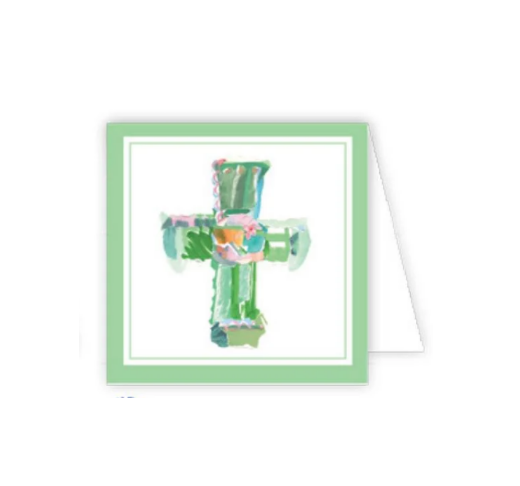 Rosanne Beck - Gift Enclosure Card - Green Cross