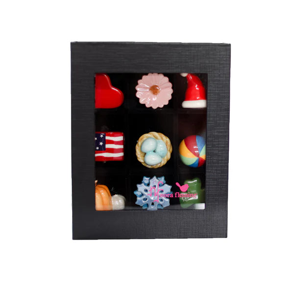 Nora Fleming - 9 Cavity Linen Mini Keepsake Case - M4 - Findlay Rowe Designs