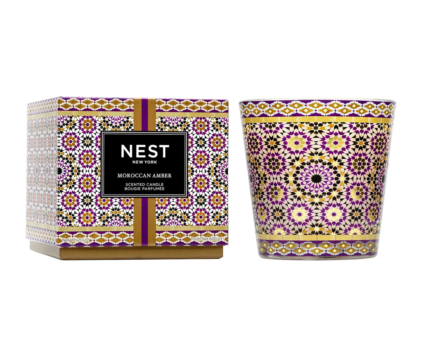 NEST - 3-Wick Candle 21.2 oz - Moroccan Amber - Findlay Rowe Designs