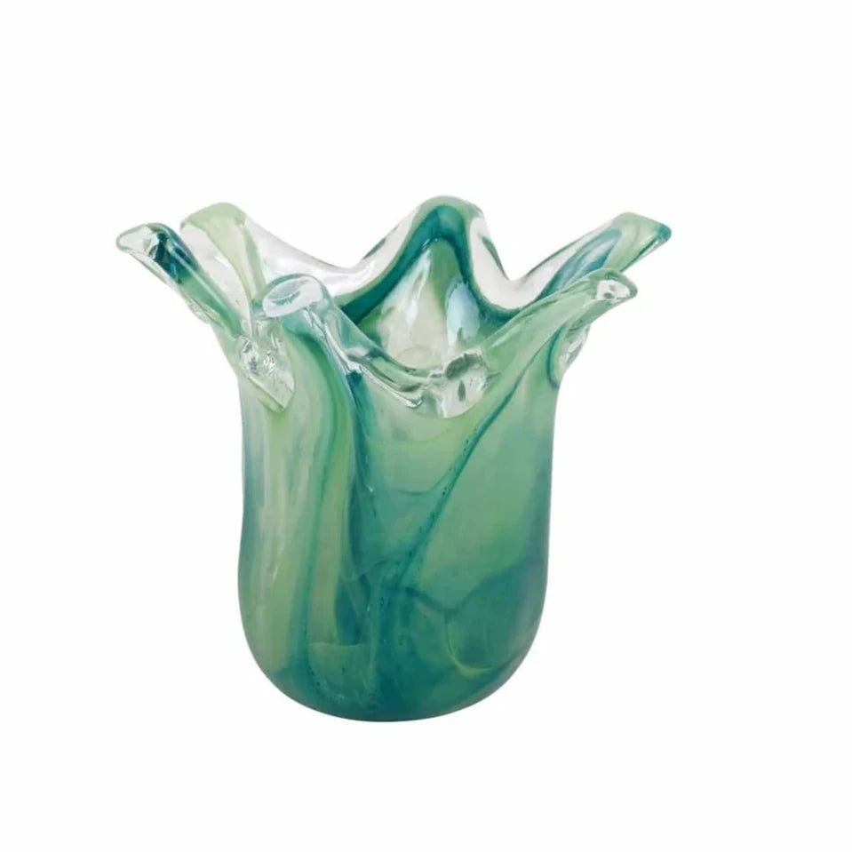 Vietri - Onda Glass Green Petite Vase - Findlay Rowe Designs