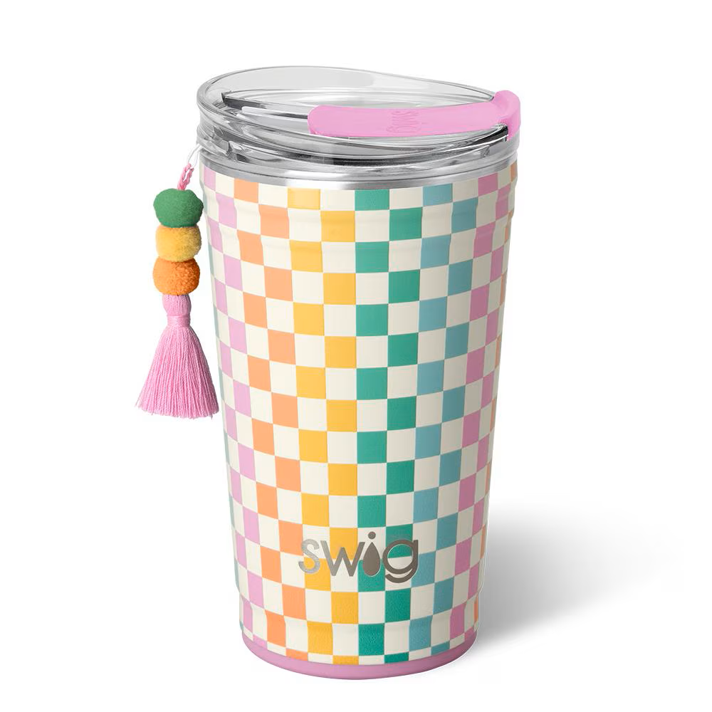 Swig - Party Cup 24oz- Check Mate