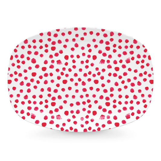 Mariposa - Red Dotty Platter