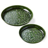 Tray - Enamel Metal - Green