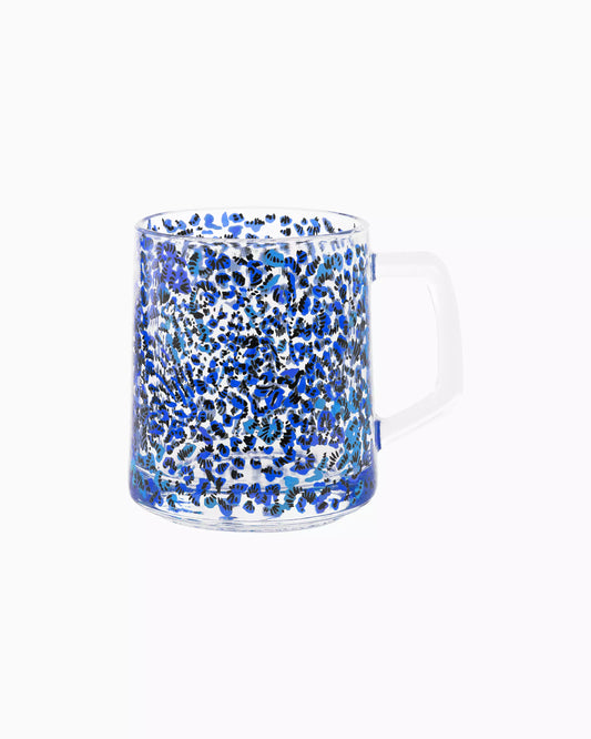 Lilly Pulitzer - Glass Mug - Resort White Twisted Up - Findlay Rowe Designs