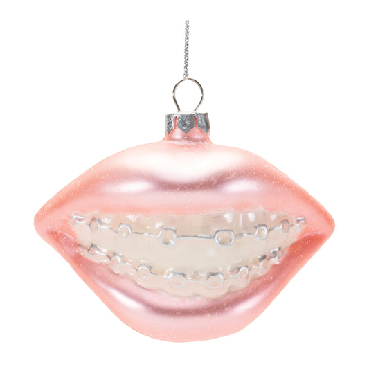 Ornament - Teeth with Braces - Glass