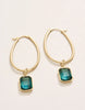 Spartina 449 - Earrings - Chateau Hoop - Navy