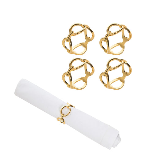 Napkin Ring - Gold Chain Link - Findlay Rowe Designs