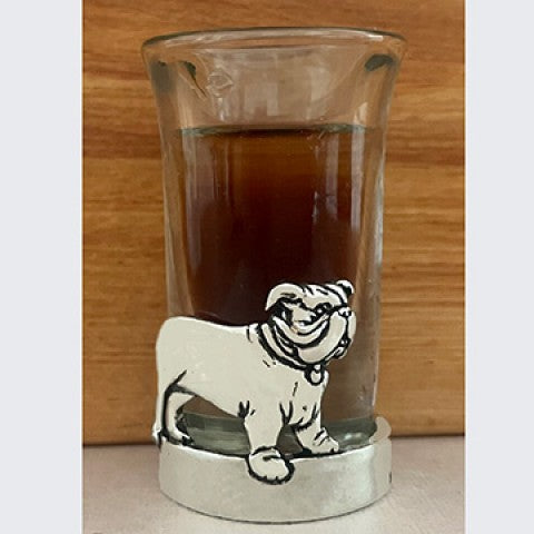 Shot Glass - Pewter - Bulldog - Findlay Rowe Designs