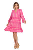 Mud Pie - Dress - Pink Jacquard