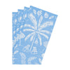 Caspari - Guest Towel Napkins - Palms And Parasols Ocean