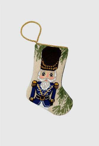 Ornament - Bauble Stocking - Vietri Nutcracker Blue