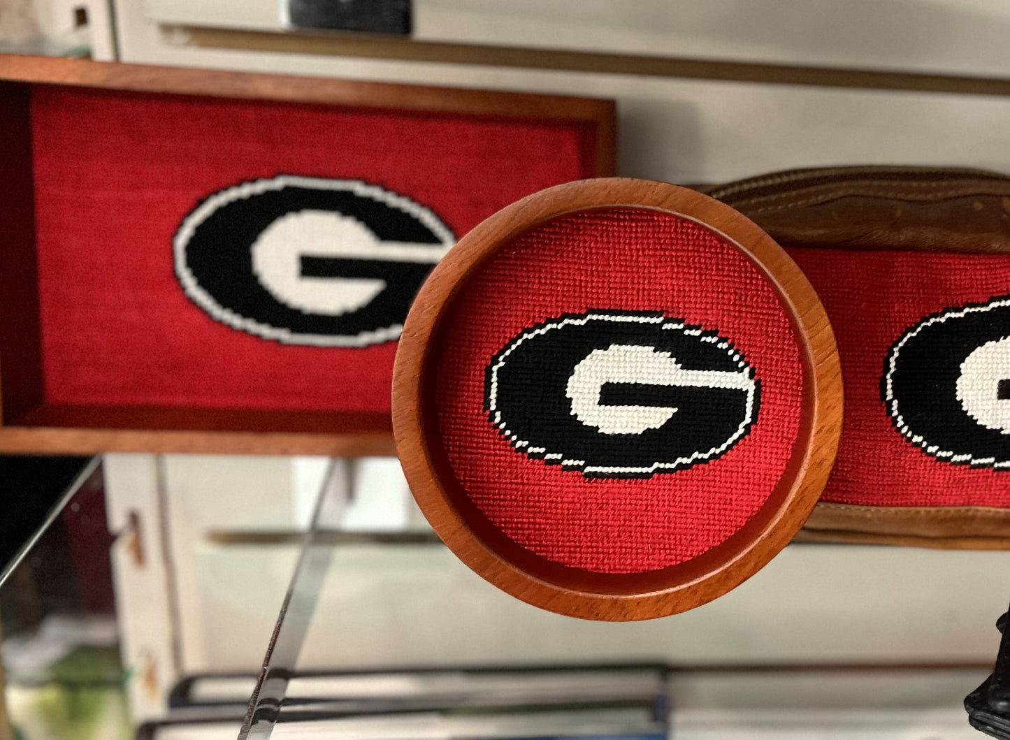 UGA Wine Bottle Coaster - Findlay Rowe Designs