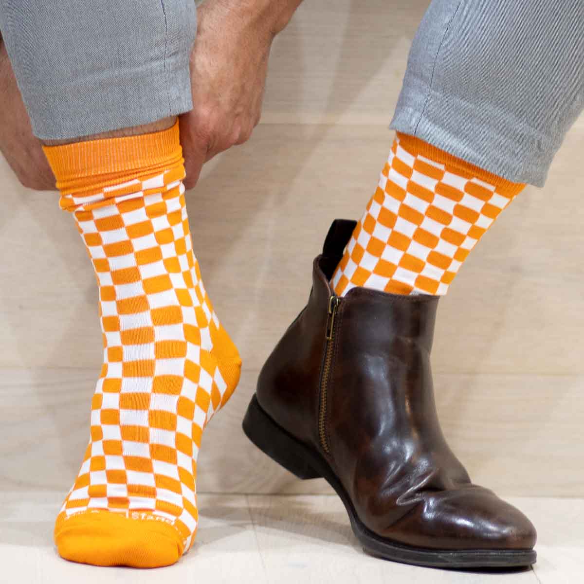 Men's Checkerboard Socks - Findlay Rowe Designs