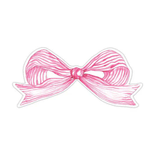 Rosanne Beck - Table Accent - Pink Striped Bow