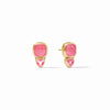 Julie Vos - Aquitaine Duo Stud - Iridescent Peony Pink - Findlay Rowe Designs