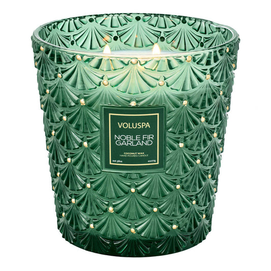 Voluspa- NOBLE FIR GARLAND 3 WICK HEARTH CANDLE - Findlay Rowe Designs