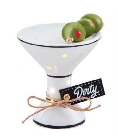 Mud Pie - Light-Up Sitter - Martini