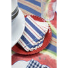 Hester & Cook - Navy & Red Awning Stripe Cocktail Napkin - Pack Of 20 - Findlay Rowe Designs