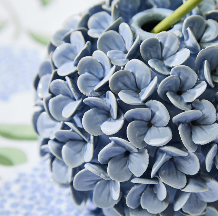 Bud Vase Taper Holder - Hydrangea