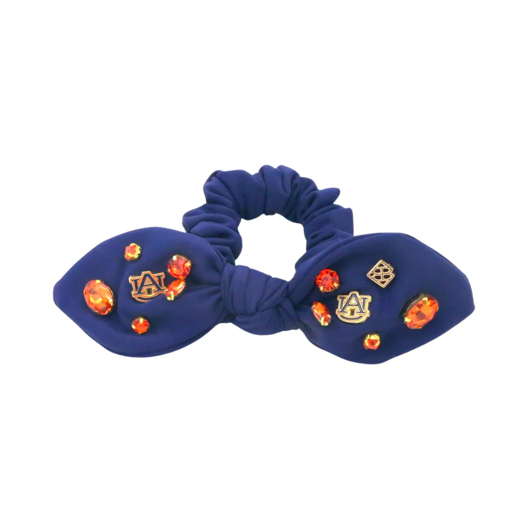 Bow Scrunchie - Auburn University Navy - Findlay Rowe Designs