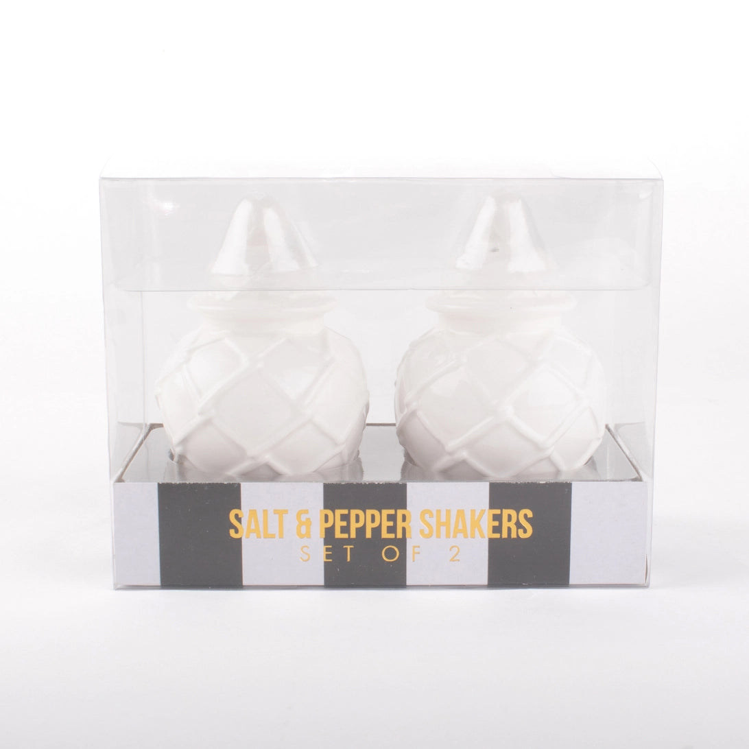 Salt & Pepper Set - White Textured Jar - Findlay Rowe Designs