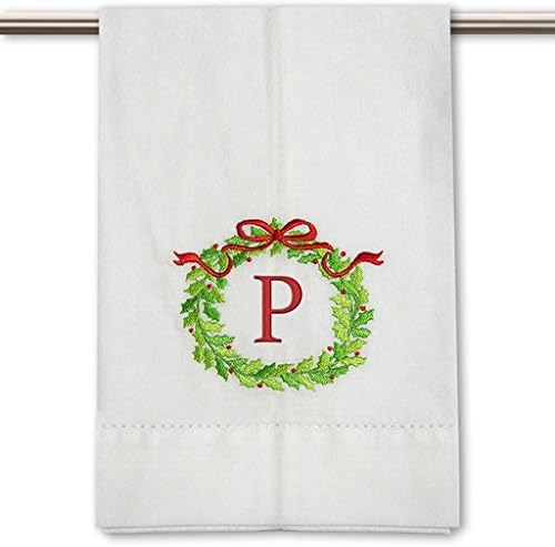 Guest Towel - Monogram Wreath - Findlay Rowe Designs