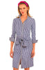 Gretchen Scott - Dress - Breezy Blouson - Navy Gingham - Findlay Rowe Designs