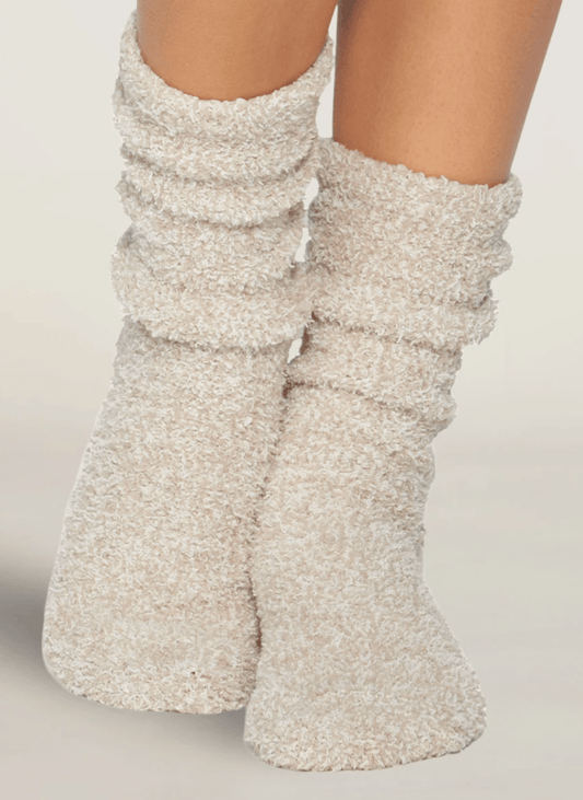 Barefoot Dreams - CozyChic® Heathered Women's Socks - Stone White - Findlay Rowe Designs