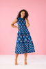 Mud Pie - Dress - Ward Smocked Midi - Blue