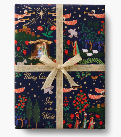 Rifle Paper Co - Gift Wrapping Paper - Nativity Scene - Findlay Rowe Designs