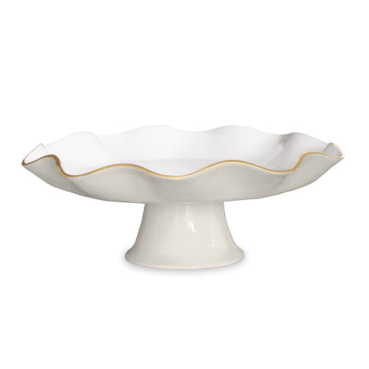 Beatriz Ball - Pedestal Cake Plate - Encanto Carola  - Cream and White