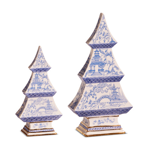 Blue  Chinoiserie Trees