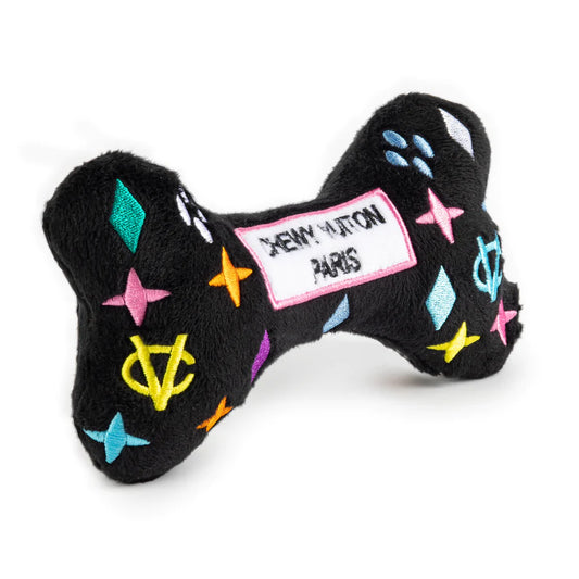 Chewy Vuiton Bone Toy - Lg Black Monogram - Findlay Rowe Designs