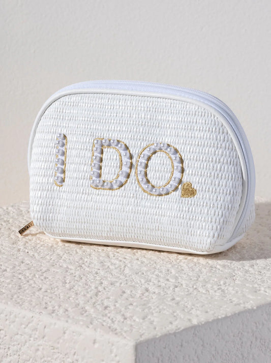 Shiraleah - I Do Zip Pouch - White