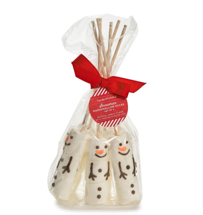 Vanilla Marshmallows Snowman Sticks - Set of 6 - Findlay Rowe Designs