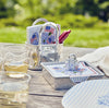 Mariposa - Beaded Napkin Box Set - Flags and Hydrangeas with Tote