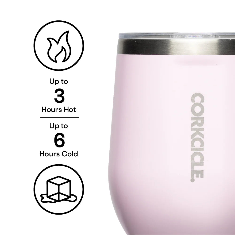 Corkcicle - 12oz Stemless - Powder Puff - Findlay Rowe Designs