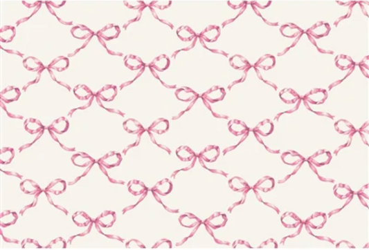 Hester & Cook - Placemat - Pink Bow Lattice - Findlay Rowe Designs