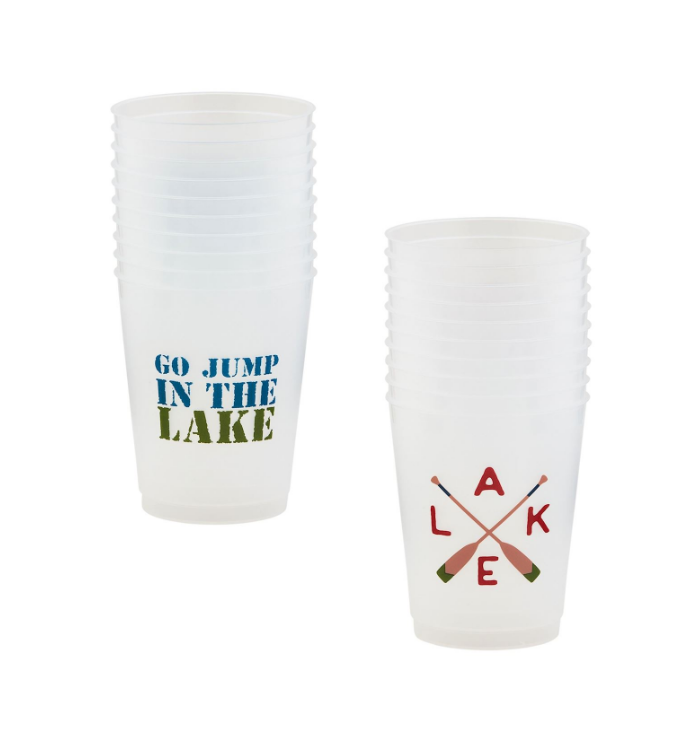 Mud Pie - Party Cups - Frosted - Lake - Findlay Rowe Designs