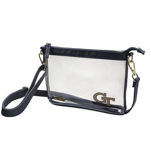 Small Clear Stadium Crossbody - Georgia Tech - Findlay Rowe Designs