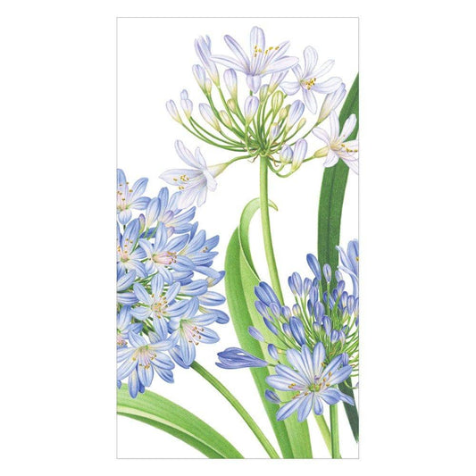 Caspari - Guest Towel Napkins - Agapanthus Garden Paper - Findlay Rowe Designs