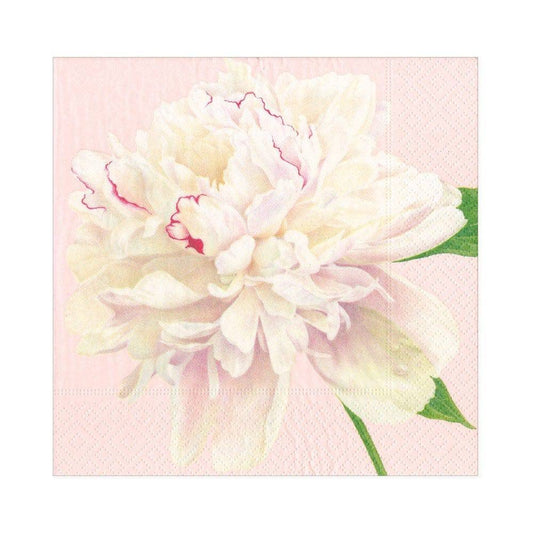 Caspari - Luncheon Napkins - Duchess Peonies - Blush - Findlay Rowe Designs