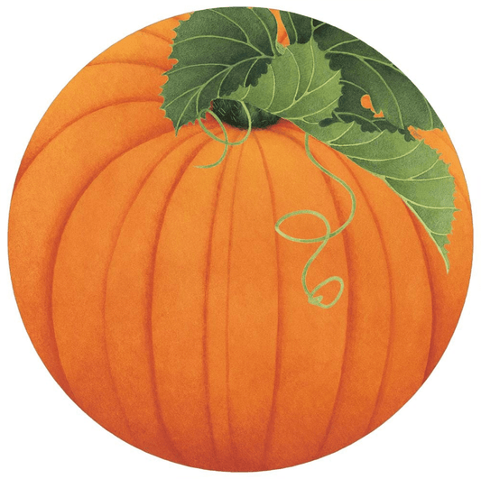 Caspari - Placemats - Pumpkin Round Paper - Findlay Rowe Designs